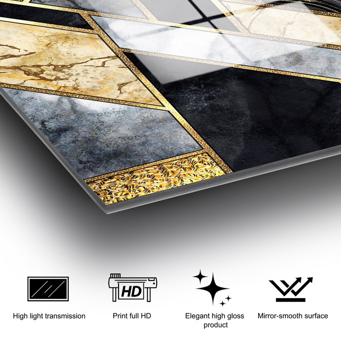 Wallity Pintura decorativa de vidrio templado Multicolor 70 x 100 cm